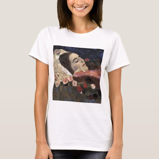 T-shirt Klimt Ria Munk sur son lit de mort (Devant)