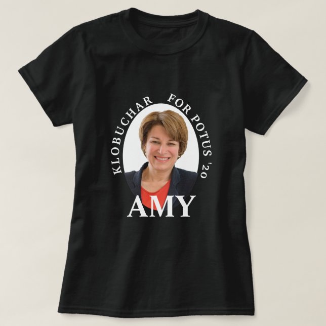 T-shirt Klobuchar pour POTUS avec le portrait (Design devant)
