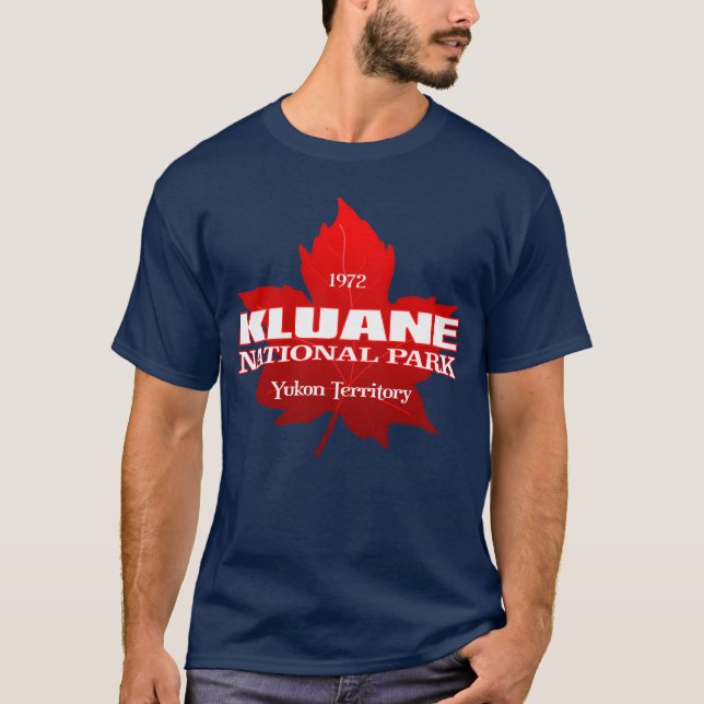 T-shirt Kluane NP (feuille d'érable) (Devant)