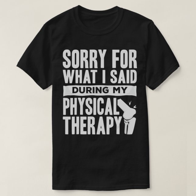 T-shirt Knee Replacement Funny Therapy Surgery Recovery  (Design devant)