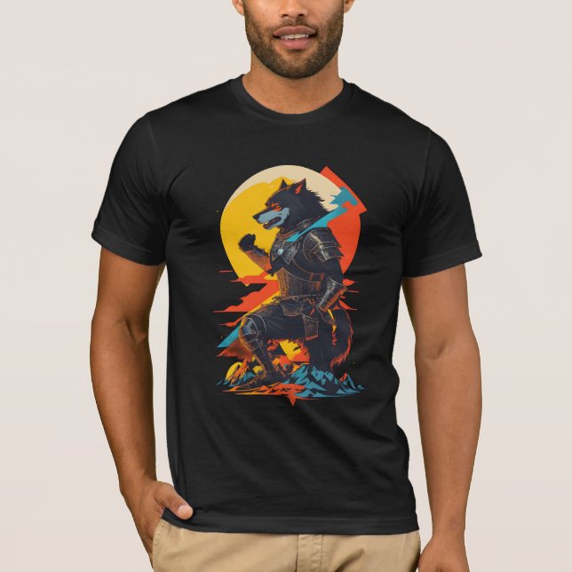 T-shirt Kneeling Werewolves Knight (Devant)