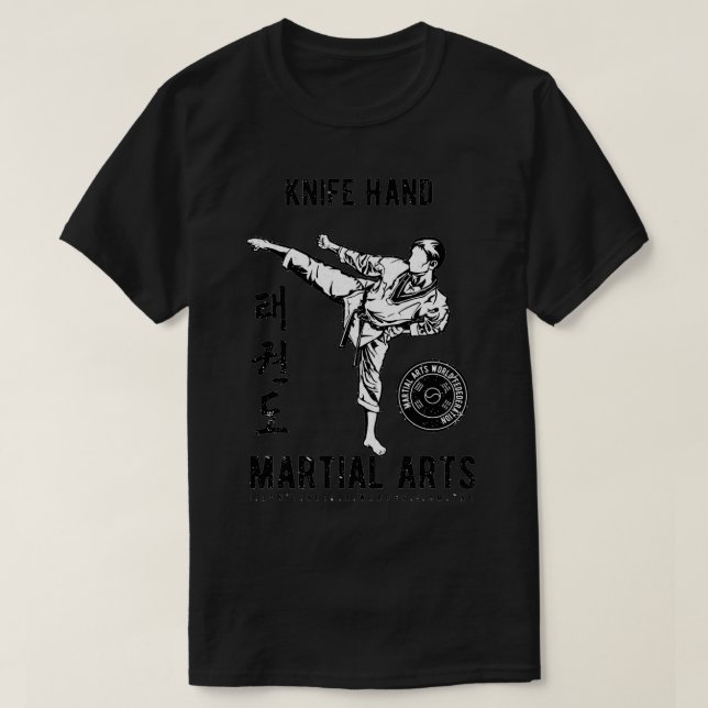 T-shirt Knife Hand Sensei Arts martiaux (Design devant)