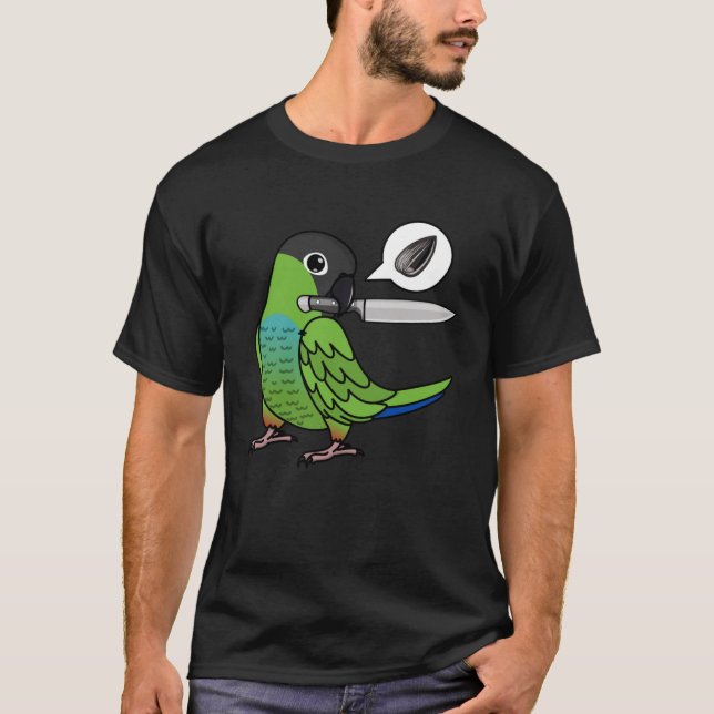T-shirt Knife Parrot Veut Des Graines À Nanday Conure (Devant)