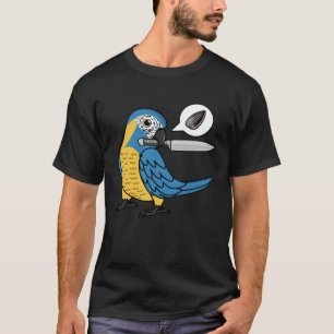 T-shirt Knife Parrot veut des graines I Bleu gorge Macaw
