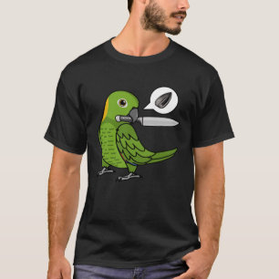 T-shirt Knife Parrot veut des graines I Jaune naphe Amazon