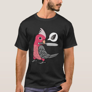 T-shirt Knife Parrot veut des graines I Rose a péché Galah