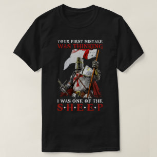 T-shirt Knight Templar Votre Première Erreur Était De Pens