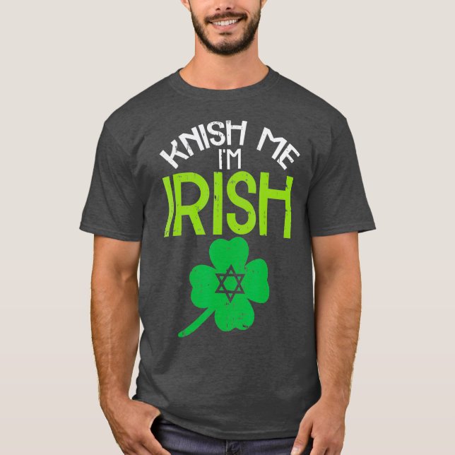 T-shirt Knish Me Im Irish Jewish Food Pun St patrick (Devant)
