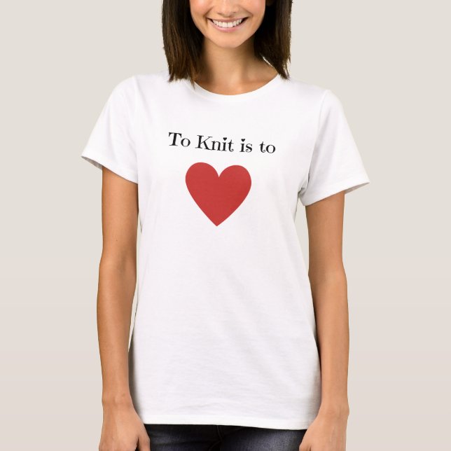 T-shirt Knit est aimer - (Devant)