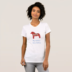 T-shirt Knitters Dala Horse