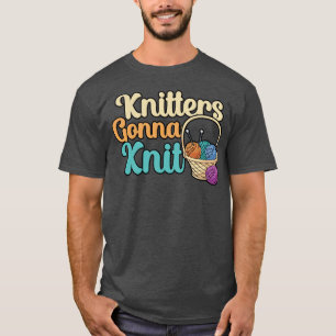 T-shirt Knitters va tricoter 1