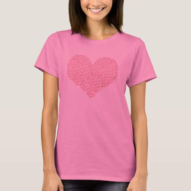 T-shirt Knitting heart (Devant)