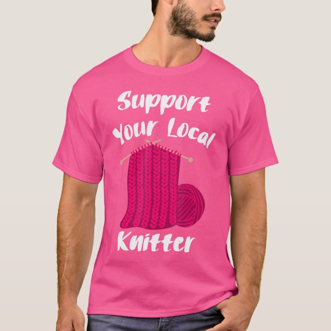 T-shirt Knitting Knit Knitter Yarn Wool Creating Knitted W (Devant)