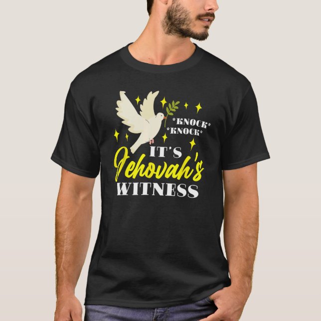 T-shirt Knock C'est l'Éternel témoin JW (Devant)