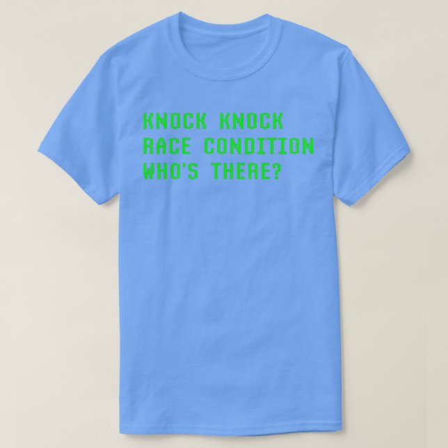 T-shirt Knock Coup De Course Conditions Dont Il Y A Progra (Design devant)