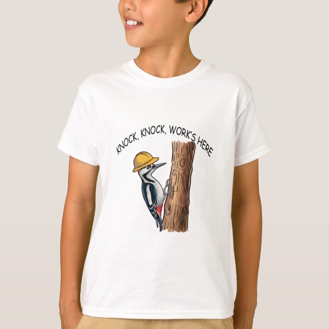 T-shirt Knock, le travail est là (Devant)