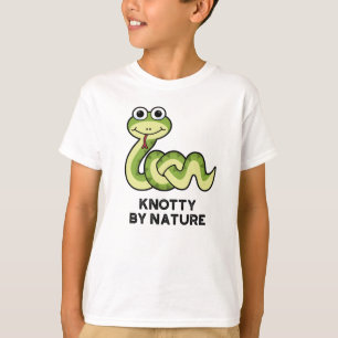 T-shirt Knotty By Nature Funny Snake Pun