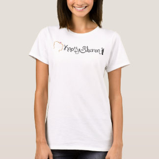 T-shirt KnottySharon Flowy White Tee