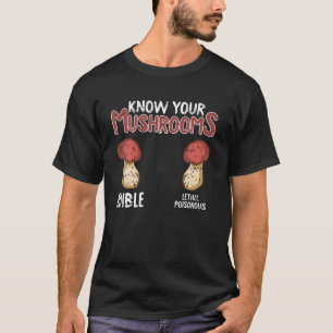 T-shirt Know Your Mushrooms Mycologiste Funny Mycology For