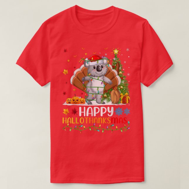 T-shirt Koala Amoureux des animaux Funny Happy Koala Hello (Design devant)