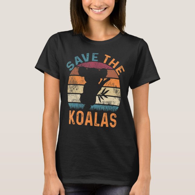 T-shirt Koala Australie Bien-être animal Nouvelle-Zélande  (Devant)