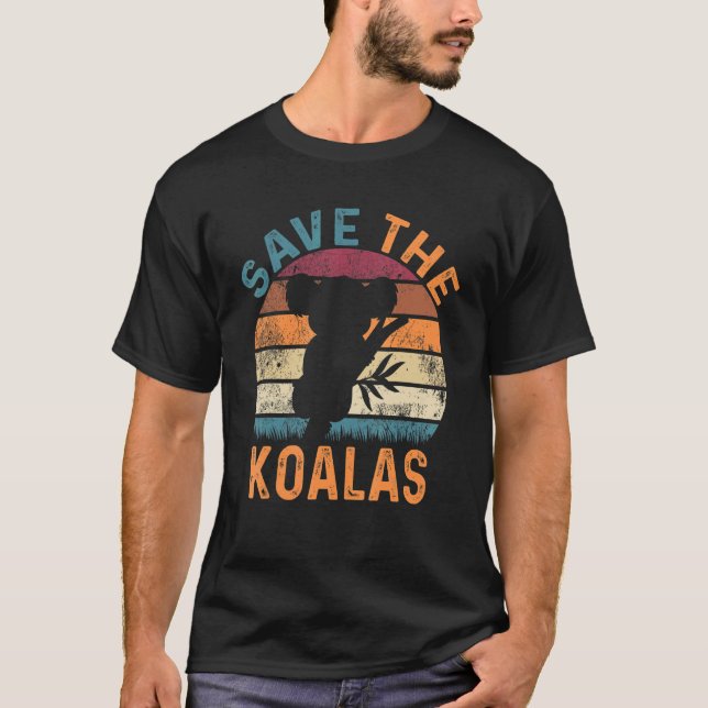 T-shirt Koala Australie Bien-être animal Nouvelle-Zélande  (Devant)