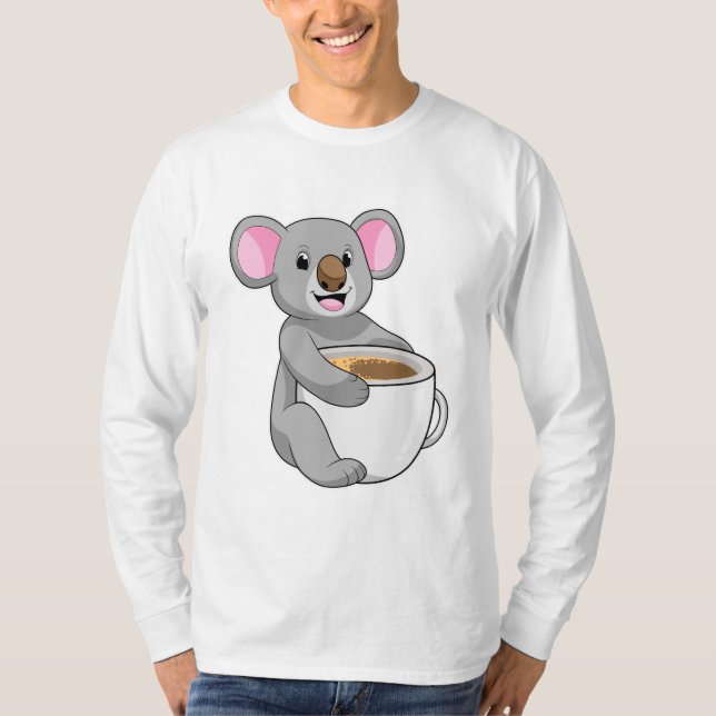 T-shirt Koala avec Coffee Cup (Devant)