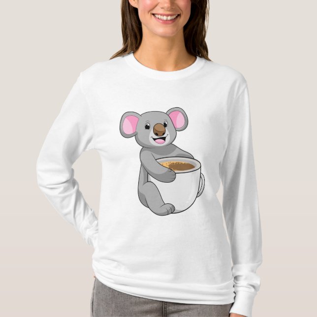 T-shirt Koala avec Coffee Cup (Devant)