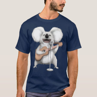 T-shirt Koala Bear Singing Guitar Player Musician Music