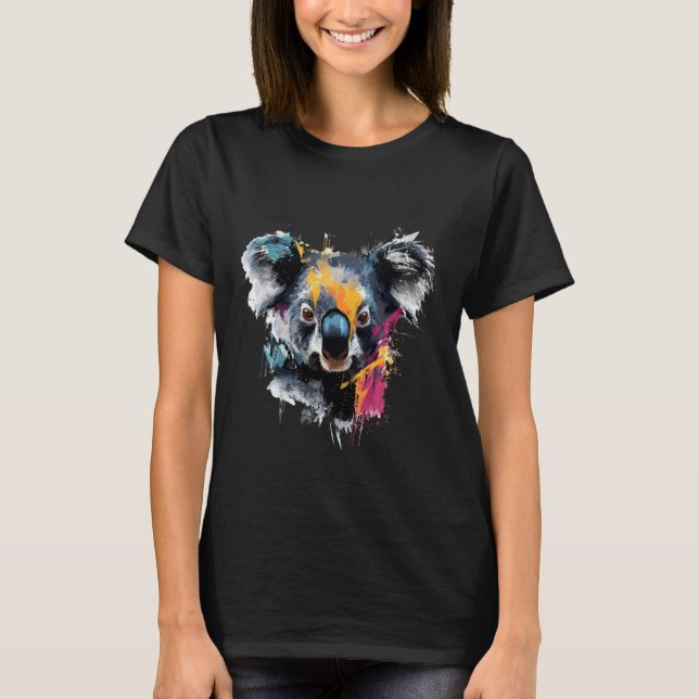 T-shirt Koala Bear Wildlife Tropical Animal Art Nature Koa (Devant)