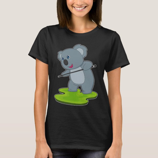 T-shirt Koala Billiards Cue Sports (Devant)