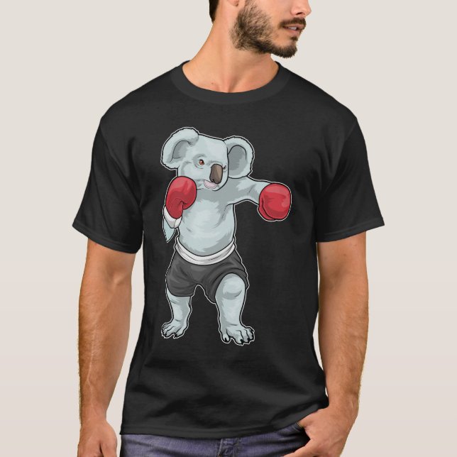 T-shirt Koala Boxer Gants de boxe Boxe (Devant)