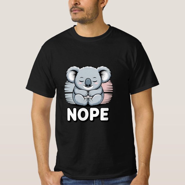 T-shirt Koala Charmant "NON" (Devant)