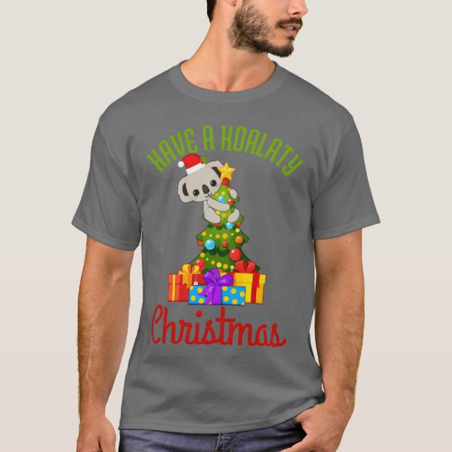 T-shirt Koala Christmas garçon (Devant)