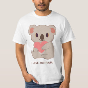 T-shirt Koala d'amour du texte personnalisé