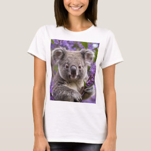 T-shirt Koala Dans L'arbre De Jacaranda,