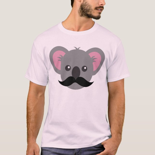 T-shirt Koala de moustache (Devant)