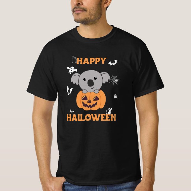 T-shirt Koala En Citrouille Sweet Koalas Halloween heureux (Devant)