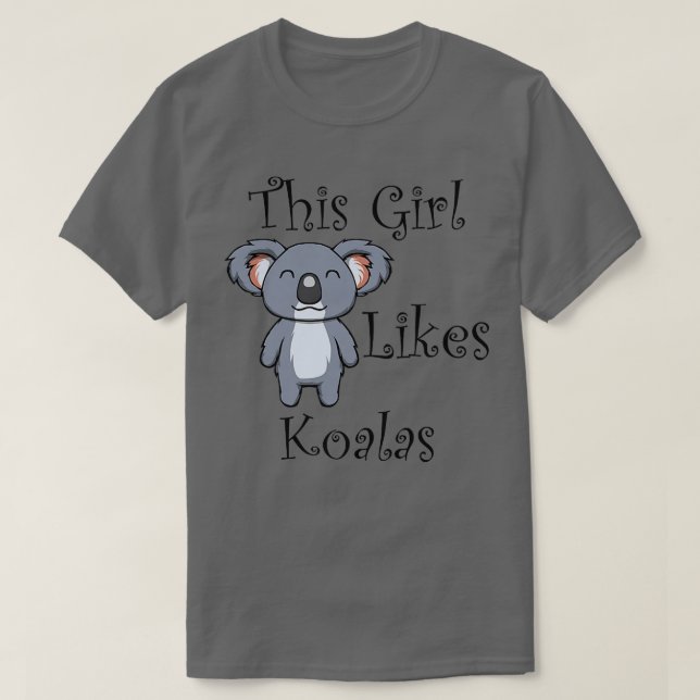 T-shirt Koala et Eucalyptus Drôle Dire mignonne Ours Koala (Design devant)