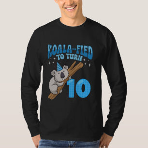 T-shirt Koala-Fied Pour Tourner 10 Ans 10ème Anniversaire