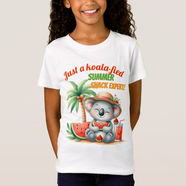 T-Shirt Koala-fied Summer Snack Expert – Funny Beach Vibes (Devant)