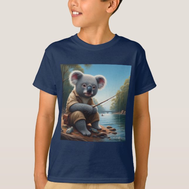 T-shirt Koala Fishing (Devant)
