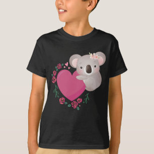 T-shirt Koala Girl Australian Animal Heart