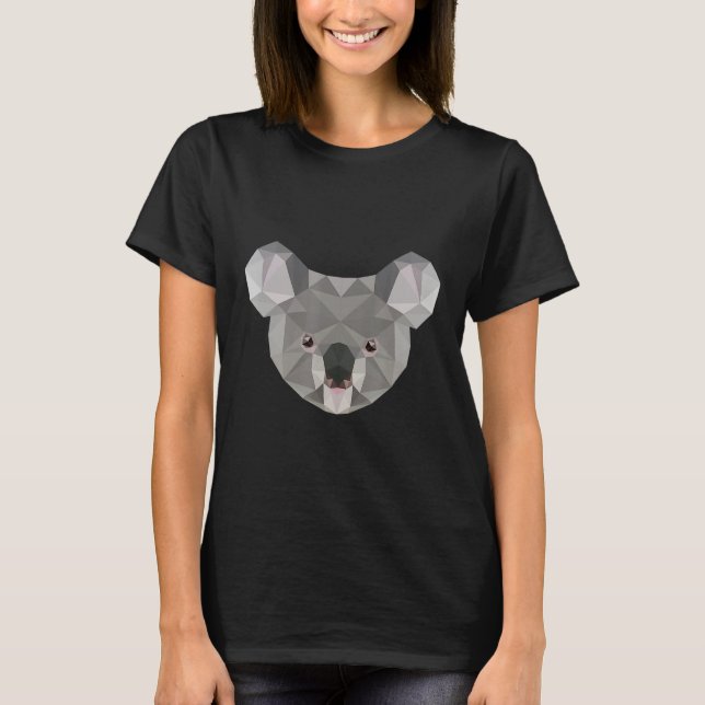 T-shirt Koala hommes polygonal femmes (Devant)