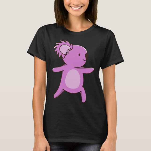 T-shirt koala koala mignon australie pose de yoga 2 (Devant)