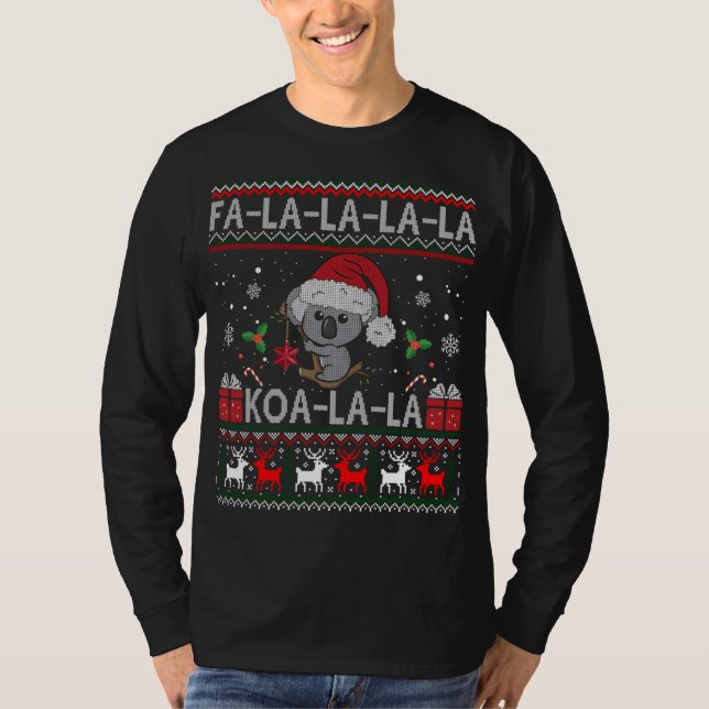 T-shirt Koala-la-Cute Koala Bear Australian Christmas U (Devant)