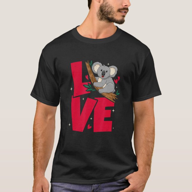 T-shirt Koala Love Cute Koala Animal (Devant)