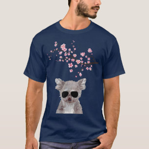 T-shirt Koala Lunettes de soleil Japonais Cerisier Mignon 