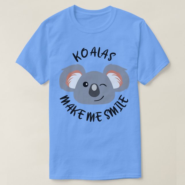 T-shirt Koala Mangeant Eucalyptus Ironique Dire Ours Premi (Design devant)