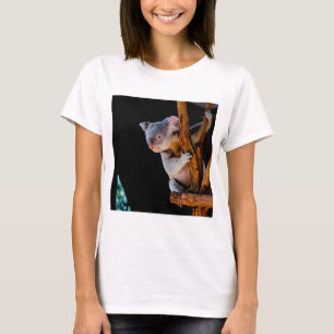 T-shirt Koala mignon dans un arbre gris